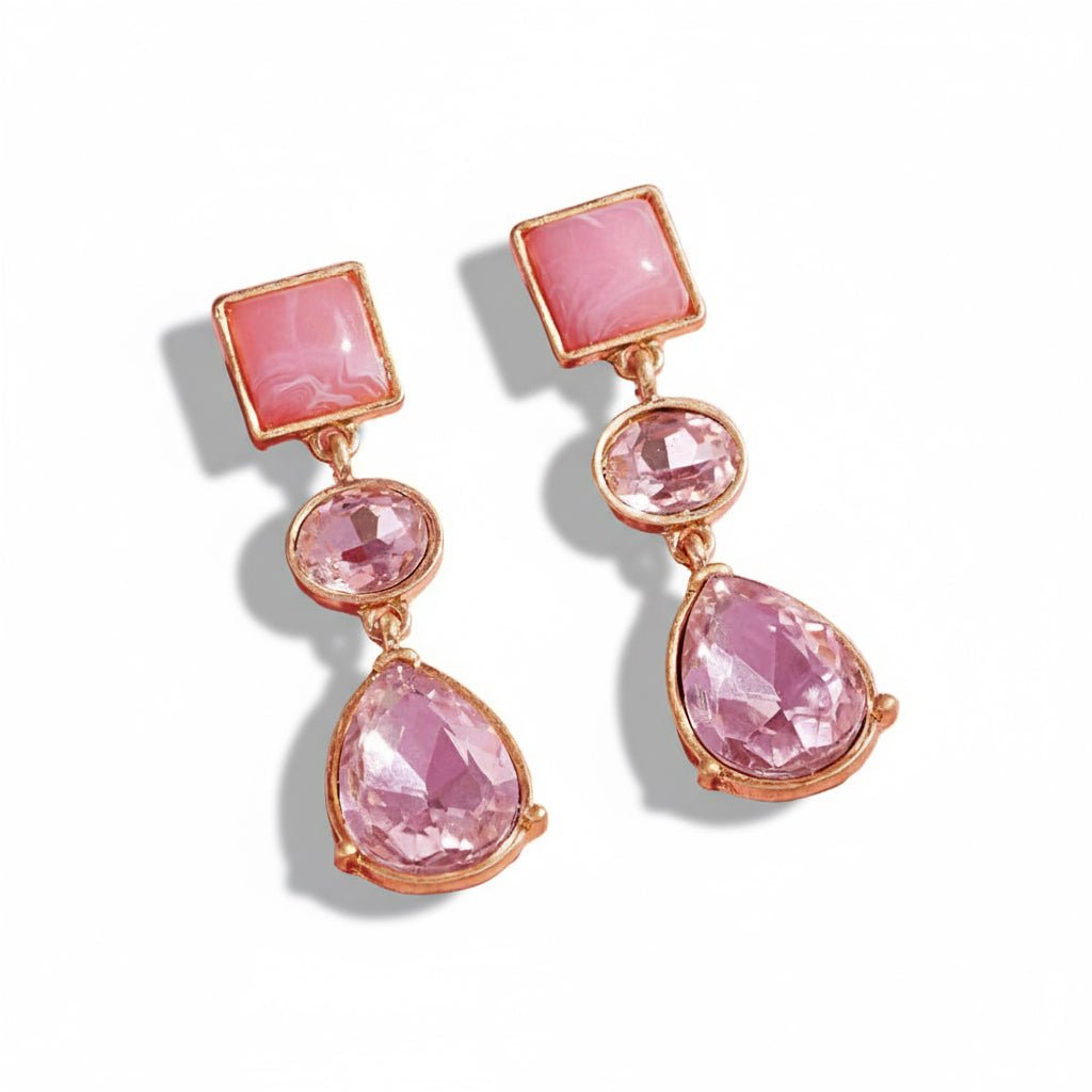 Teardrop Drop Earrings-230 Jewelry-NYW-Coastal Bloom Boutique, find the trendiest versions of the popular styles and looks Located in Indialantic, FL