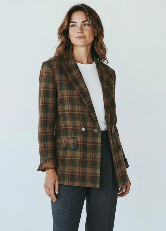 The Executive Plaid Blazer-160 Jackets-entro-Coastal Bloom Boutique, find the trendiest versions of the popular styles and looks Located in Indialantic, FL