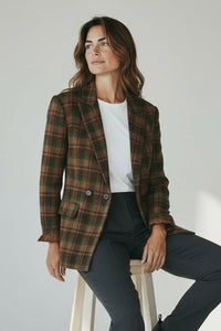 The Executive Plaid Blazer-160 Jackets-entro-Coastal Bloom Boutique, find the trendiest versions of the popular styles and looks Located in Indialantic, FL