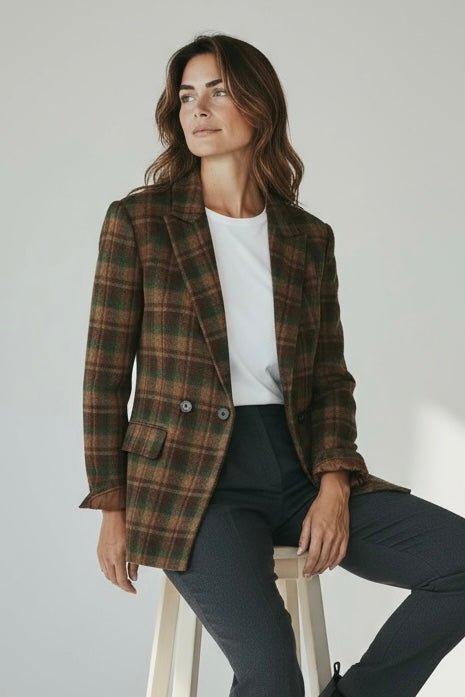 The Executive Plaid Blazer-160 Jackets-entro-Coastal Bloom Boutique, find the trendiest versions of the popular styles and looks Located in Indialantic, FL