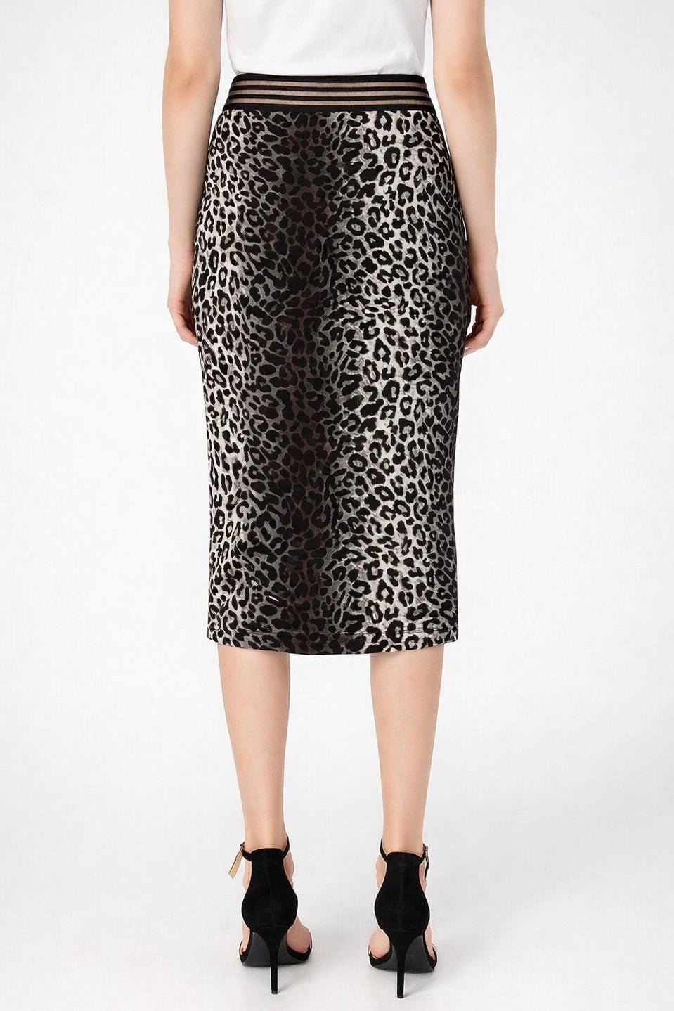 The Fierce Statement Midi Skirt - Grey
