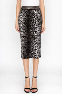 The Fierce Statement Midi Skirt - Grey