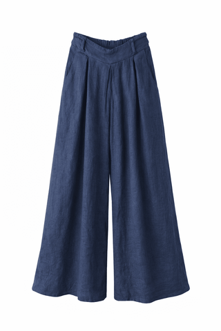 The Finley Linen Italian Pant- Navy