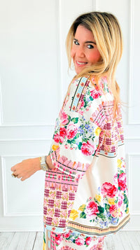 The Floral Mosaic Italian Scuba Set