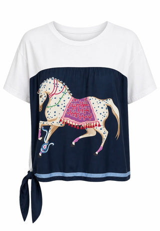 The Hunt Italian Top - Navy