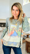 The Last Supper Italian Milano Sweater-140 Sweaters-SORPRESA-Coastal Bloom Boutique, find the trendiest versions of the popular styles and looks Located in Indialantic, FL