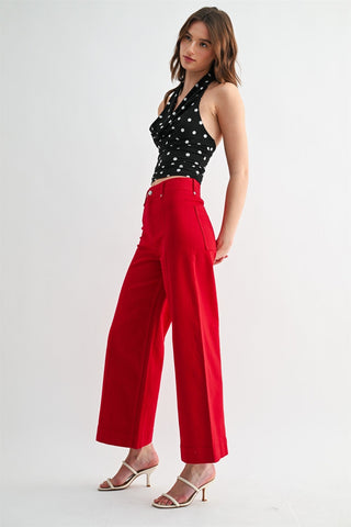 The Scarlet Statement Wide Leg