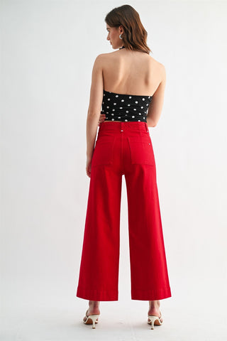 The Scarlet Statement Wide Leg