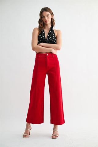 The Scarlet Statement Wide Leg