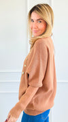 The Sweeter the Sweater-Deep Camel-140 Sweaters-Zenana-Coastal Bloom Boutique, find the trendiest versions of the popular styles and looks Located in Indialantic, FL