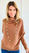 The Sweeter the Sweater-Deep Camel-140 Sweaters-Zenana-Coastal Bloom Boutique, find the trendiest versions of the popular styles and looks Located in Indialantic, FL