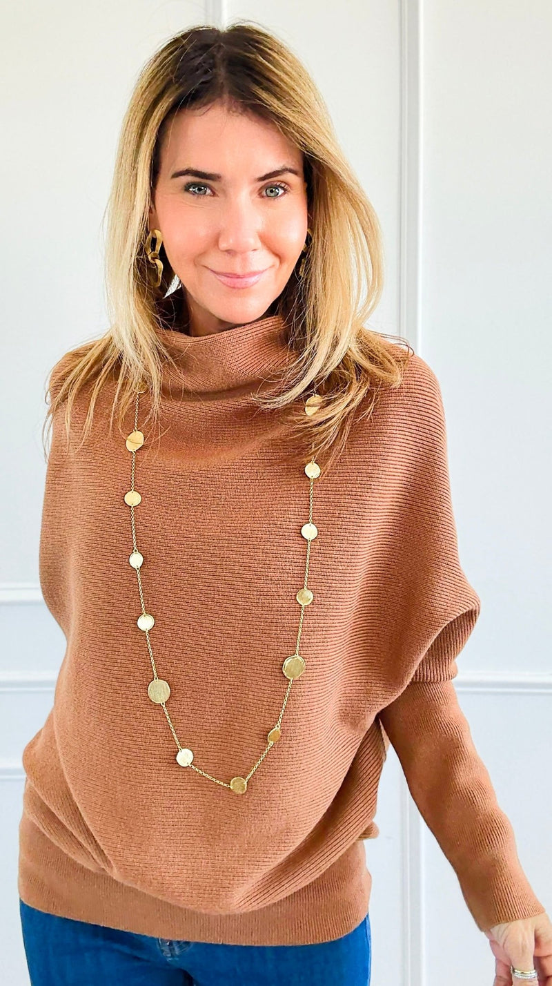 The Sweeter the Sweater-Deep Camel-140 Sweaters-Zenana-Coastal Bloom Boutique, find the trendiest versions of the popular styles and looks Located in Indialantic, FL