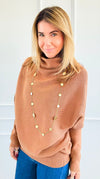 The Sweeter the Sweater-Deep Camel-140 Sweaters-Zenana-Coastal Bloom Boutique, find the trendiest versions of the popular styles and looks Located in Indialantic, FL