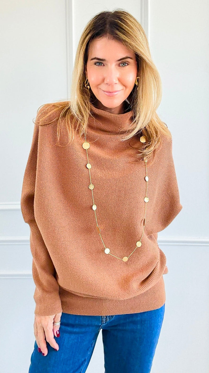 The Sweeter the Sweater-Deep Camel-140 Sweaters-Zenana-Coastal Bloom Boutique, find the trendiest versions of the popular styles and looks Located in Indialantic, FL