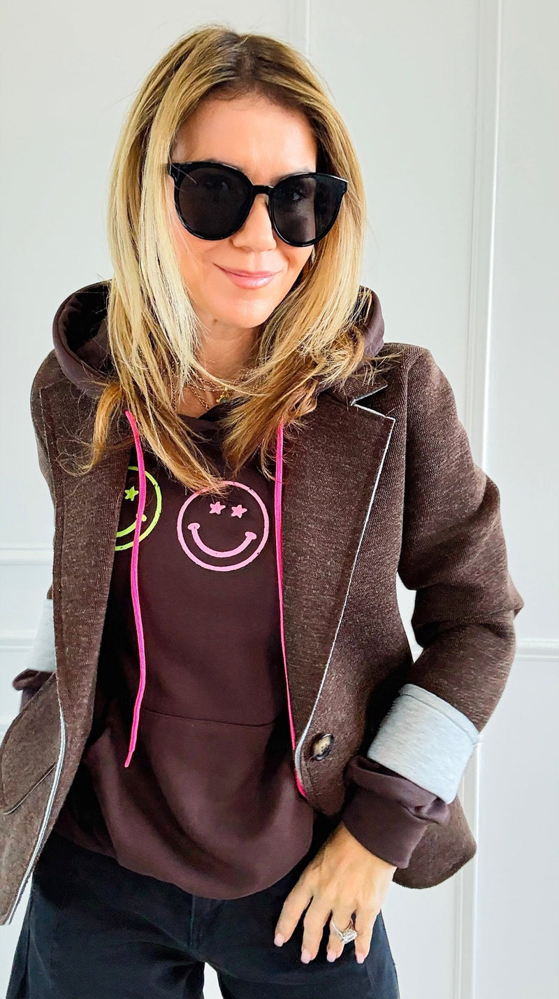 Three Shades of Happiness Italian Sweatshirt-110 Long Sleeve Tops-LAVVIA-Coastal Bloom Boutique, find the trendiest versions of the popular styles and looks Located in Indialantic, FL