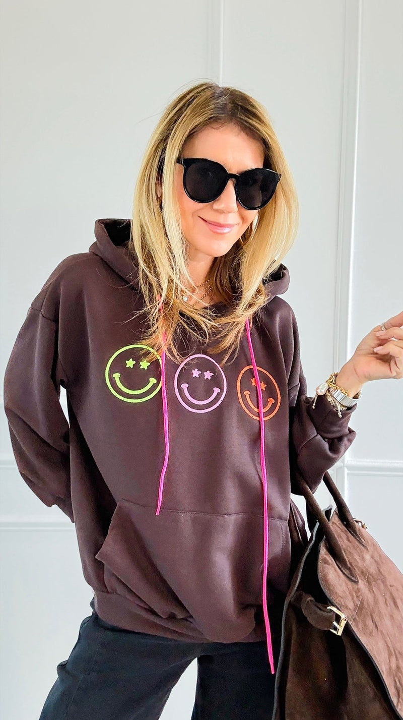 Three Shades of Happiness Italian Sweatshirt-110 Long Sleeve Tops-LAVVIA-Coastal Bloom Boutique, find the trendiest versions of the popular styles and looks Located in Indialantic, FL