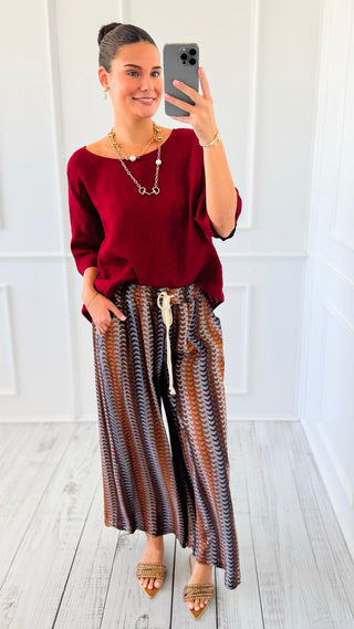 Tidal Lines Italian Pants