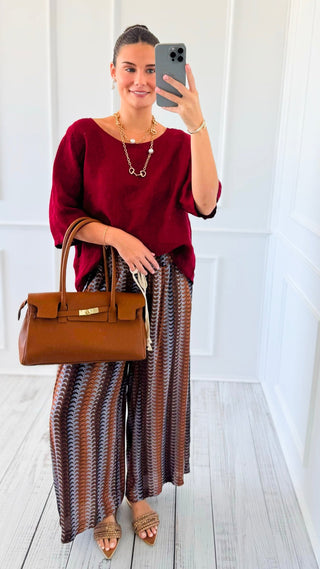 Tidal Lines Italian Pants