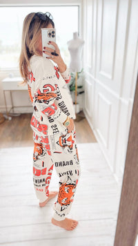 Tiger Seeds-Block Print Jogger Pant-100 Pants-L.A SOUL-Coastal Bloom Boutique, find the trendiest versions of the popular styles and looks Located in Indialantic, FL