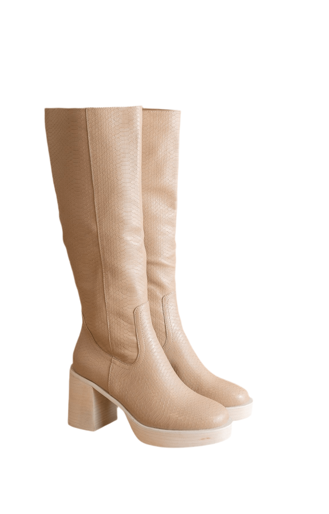 Timeless Textured High Boots-250 Shoes-Oasis Society-Coastal Bloom Boutique, find the trendiest versions of the popular styles and looks Located in Indialantic, FL