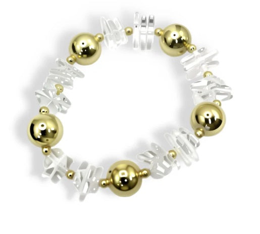 Golden Glow Textured Bracelet-230 Jewelry-TREASURE JEWELS-Coastal Bloom Boutique, find the trendiest versions of the popular styles and looks Located in Indialantic, FL