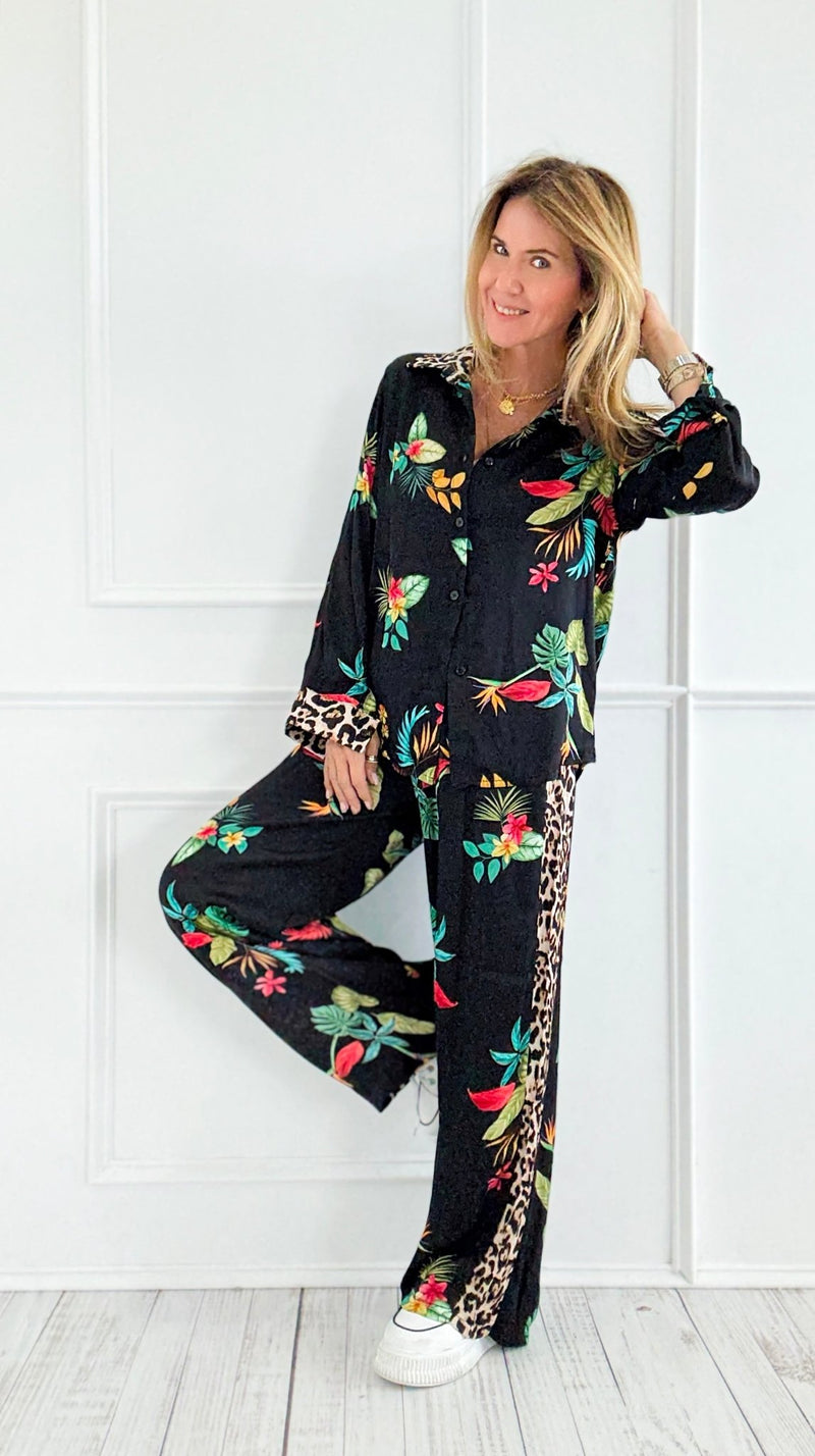Tropical Elite Italian Set-210 Loungewear/Sets-Mitica & Co-Coastal Bloom Boutique, find the trendiest versions of the popular styles and looks Located in Indialantic, FL