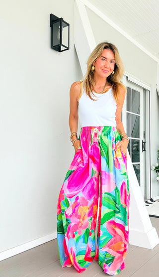 Tropical Paradise Kapri Italian Pants