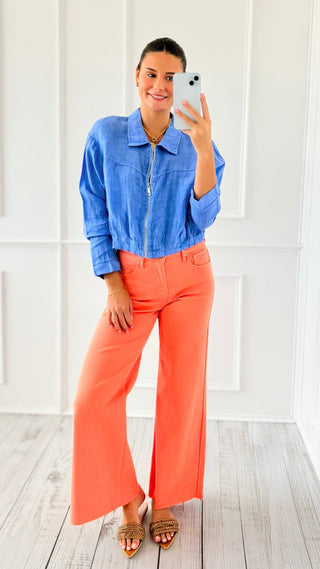 Tummy Control Palazzo - Coral Peach