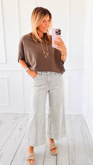 Tummy Control Wide Leg Jeans