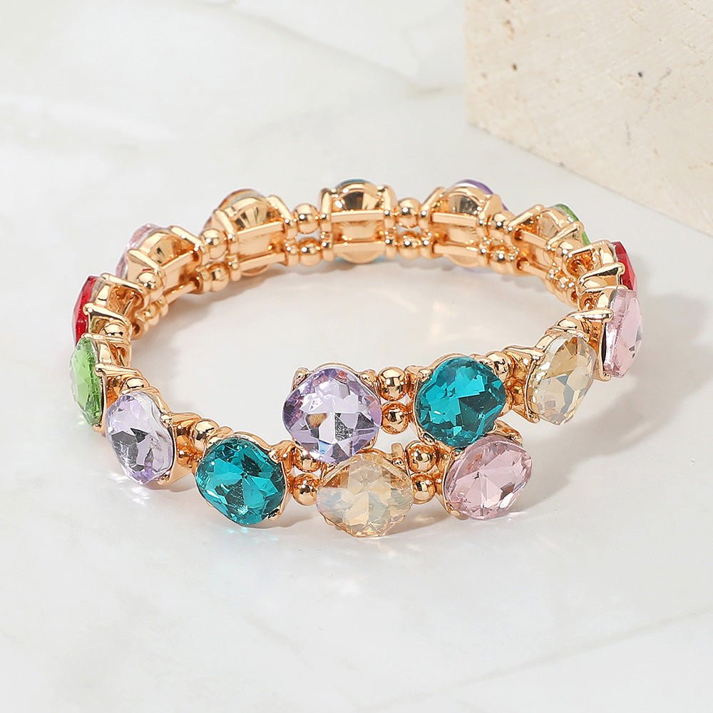 Twilight Gleam Stacked Bracelet - Multi-230 Jewelry-NYW-Coastal Bloom Boutique, find the trendiest versions of the popular styles and looks Located in Indialantic, FL