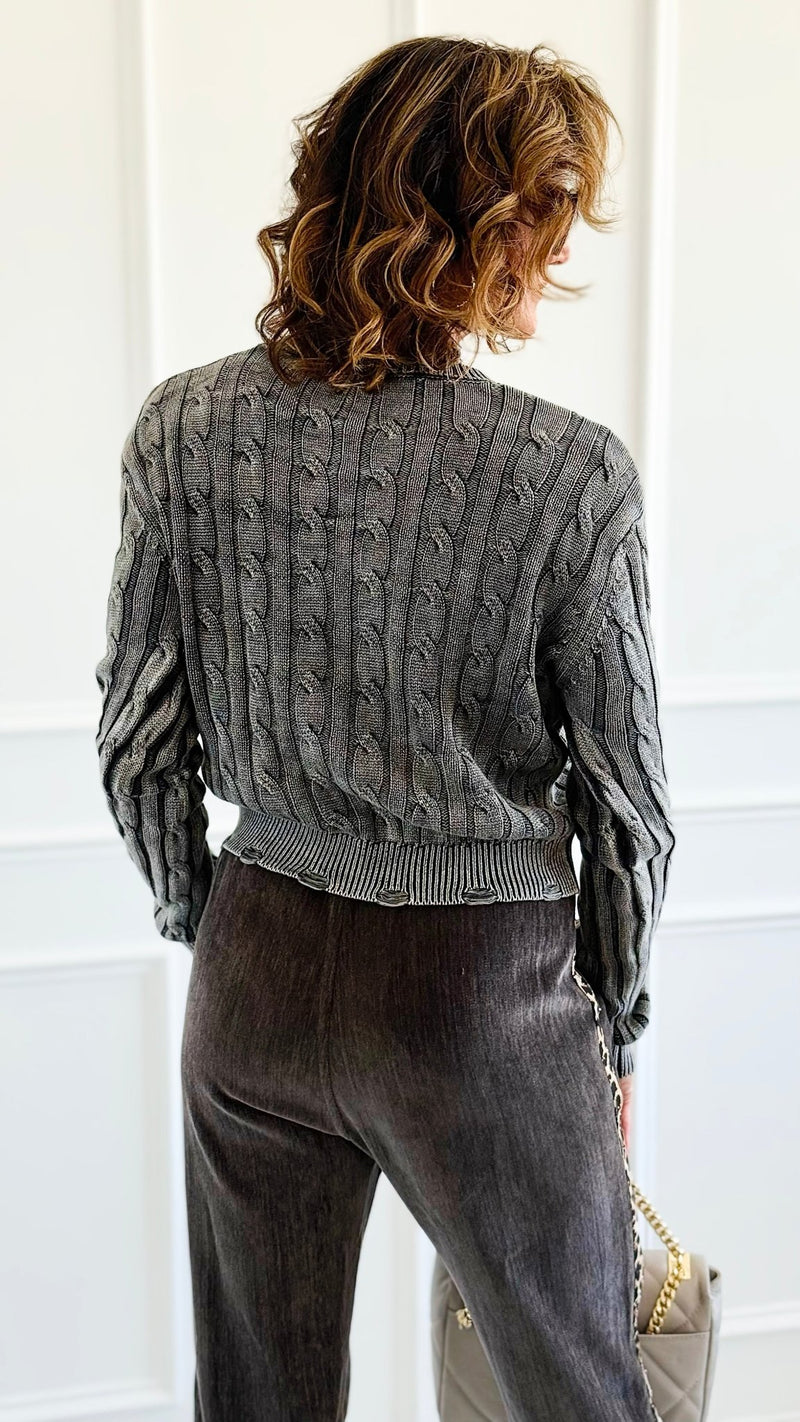 Twist & Texture Sweater-140 Sweaters-Weilco-Coastal Bloom Boutique, find the trendiest versions of the popular styles and looks Located in Indialantic, FL