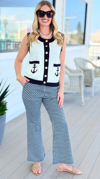 Two-Tone Buttoned Vest