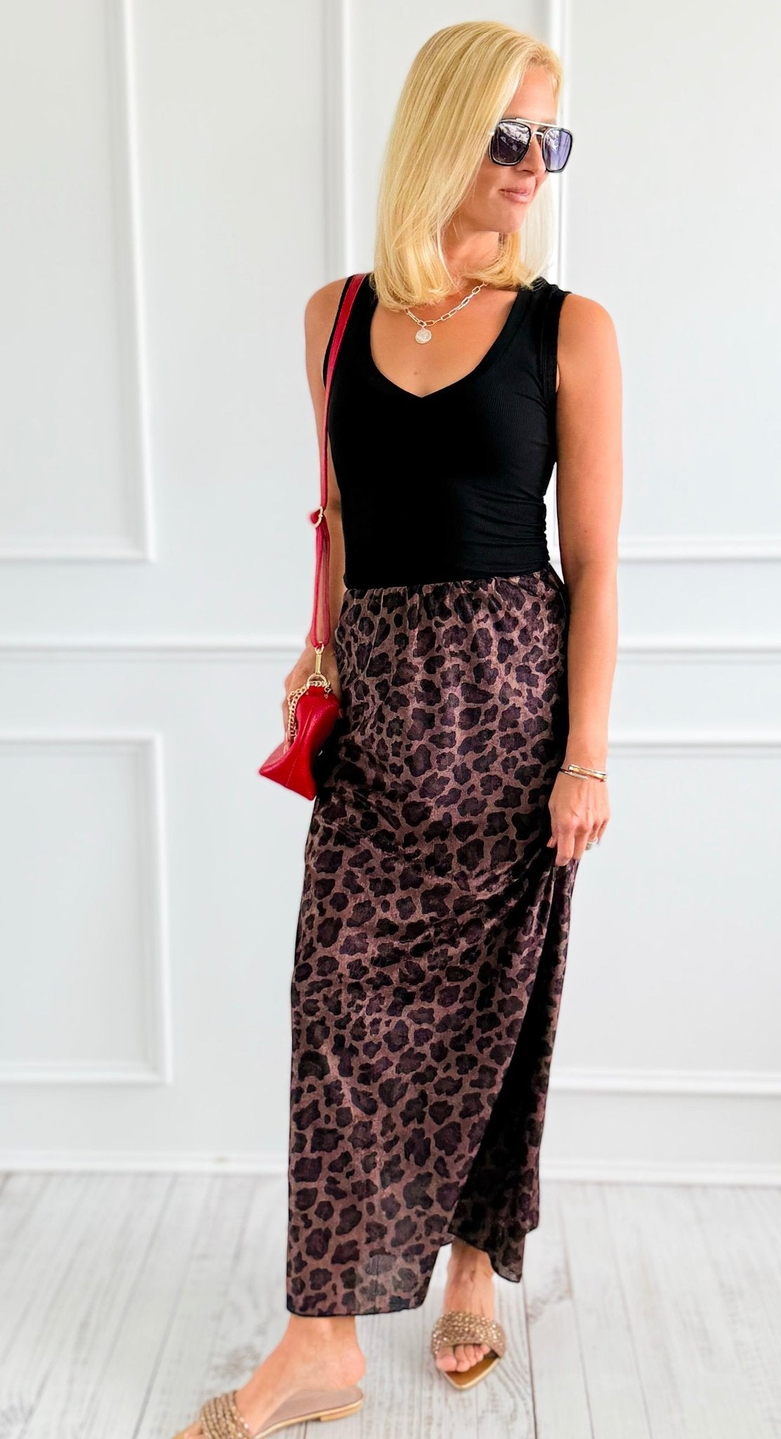 Untamed Elegance Italian Skirt-170 bottoms-Mitica & Co-Coastal Bloom Boutique, find the trendiest versions of the popular styles and looks Located in Indialantic, FL