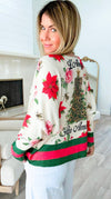 Untamed Holiday Bloom Italian Emilia Knit Sweater-140 Sweaters-SORPRESA-Coastal Bloom Boutique, find the trendiest versions of the popular styles and looks Located in Indialantic, FL