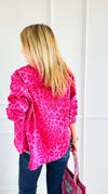 Untamed Mood Pink Leopard Utility Jacket-160 Jackets-DAVI & DANI-Coastal Bloom Boutique, find the trendiest versions of the popular styles and looks Located in Indialantic, FL
