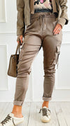 Urban Cargo Wish List Italian Joggers- Taupe-180 Joggers-CRIS S.R.L.-Coastal Bloom Boutique, find the trendiest versions of the popular styles and looks Located in Indialantic, FL