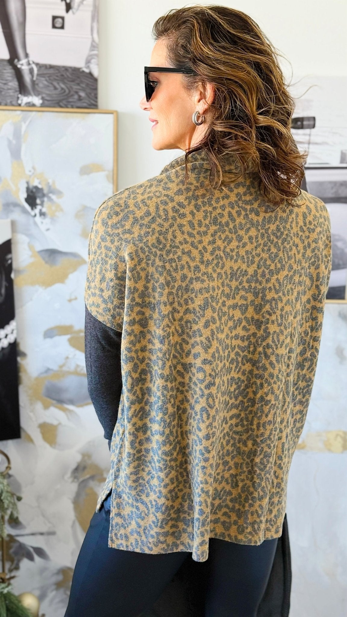 Urban Wild Knit Top-110 Long Sleeve Tops-oddi-Coastal Bloom Boutique, find the trendiest versions of the popular styles and looks Located in Indialantic, FL