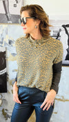 Urban Wild Knit Top-110 Long Sleeve Tops-oddi-Coastal Bloom Boutique, find the trendiest versions of the popular styles and looks Located in Indialantic, FL
