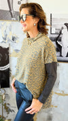 Urban Wild Knit Top-110 Long Sleeve Tops-oddi-Coastal Bloom Boutique, find the trendiest versions of the popular styles and looks Located in Indialantic, FL