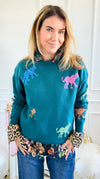 Urban Wildcat Knit Sweater-140 Sweaters-entro-Coastal Bloom Boutique, find the trendiest versions of the popular styles and looks Located in Indialantic, FL