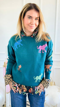 Urban Wildcat Knit Sweater-140 Sweaters-entro-Coastal Bloom Boutique, find the trendiest versions of the popular styles and looks Located in Indialantic, FL