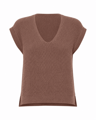 V-Neck Knit Vest