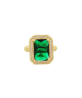 Verdant Glow Cocktail Ring