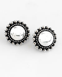 Vintage Glam Dome Stud Earring-230 Jewelry-Joia-Coastal Bloom Boutique, find the trendiest versions of the popular styles and looks Located in Indialantic, FL
