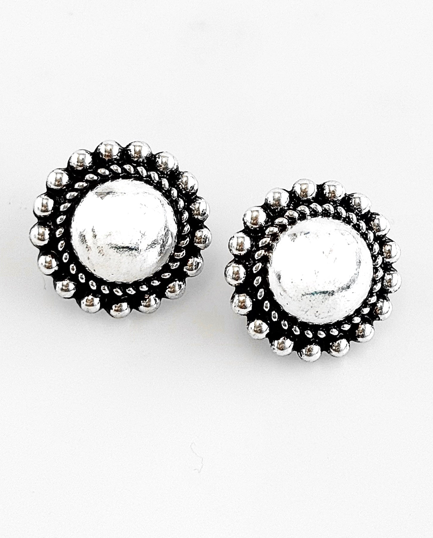 Vintage Glam Dome Stud Earring-230 Jewelry-Joia-Coastal Bloom Boutique, find the trendiest versions of the popular styles and looks Located in Indialantic, FL