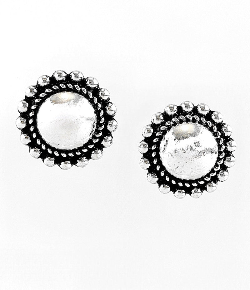 Vintage Glam Dome Stud Earring-230 Jewelry-Joia-Coastal Bloom Boutique, find the trendiest versions of the popular styles and looks Located in Indialantic, FL