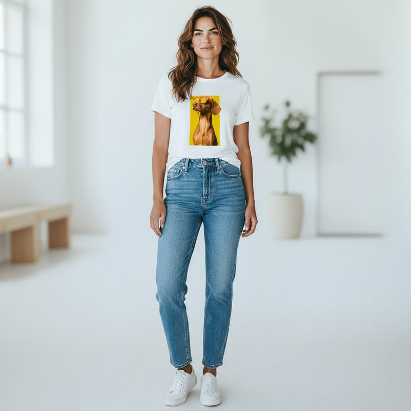 Prism Pooch Italian T-Shirt-110 short Sleeve Top-PUNTO NUEVO-Coastal Bloom Boutique, find the trendiest versions of the popular styles and looks Located in Indialantic, FL