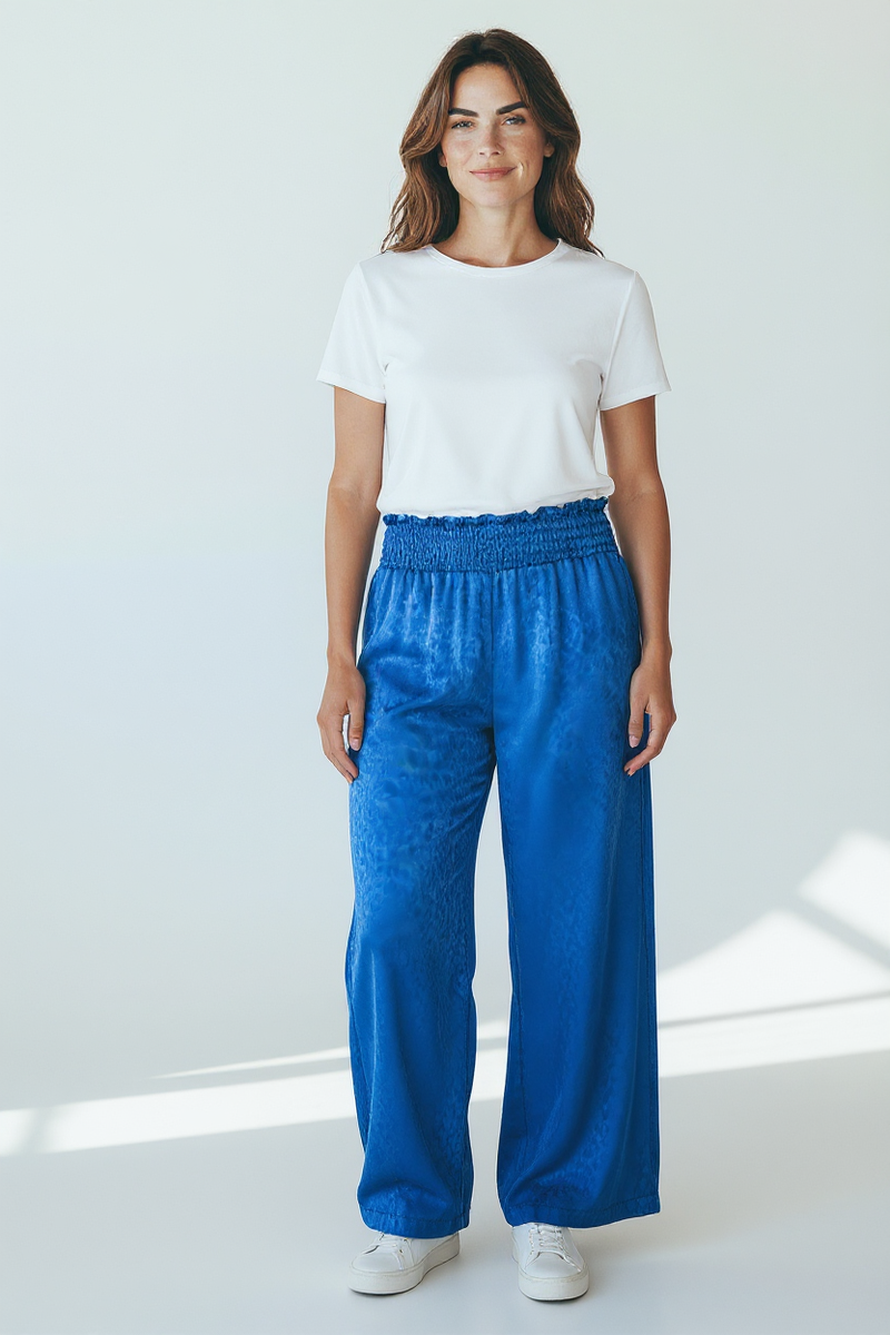 Royal Drape Pants- Royal Blue-170 Bottoms-BucketList-Coastal Bloom Boutique, find the trendiest versions of the popular styles and looks Located in Indialantic, FL