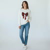 Holiday Keepsake Plaid Bow Knit-140 Sweaters-Dreamers-Coastal Bloom Boutique, find the trendiest versions of the popular styles and looks Located in Indialantic, FL