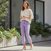 Washed Edge Cropped Jeans - Violet-190 Denim-Zenana-Coastal Bloom Boutique, find the trendiest versions of the popular styles and looks Located in Indialantic, FL